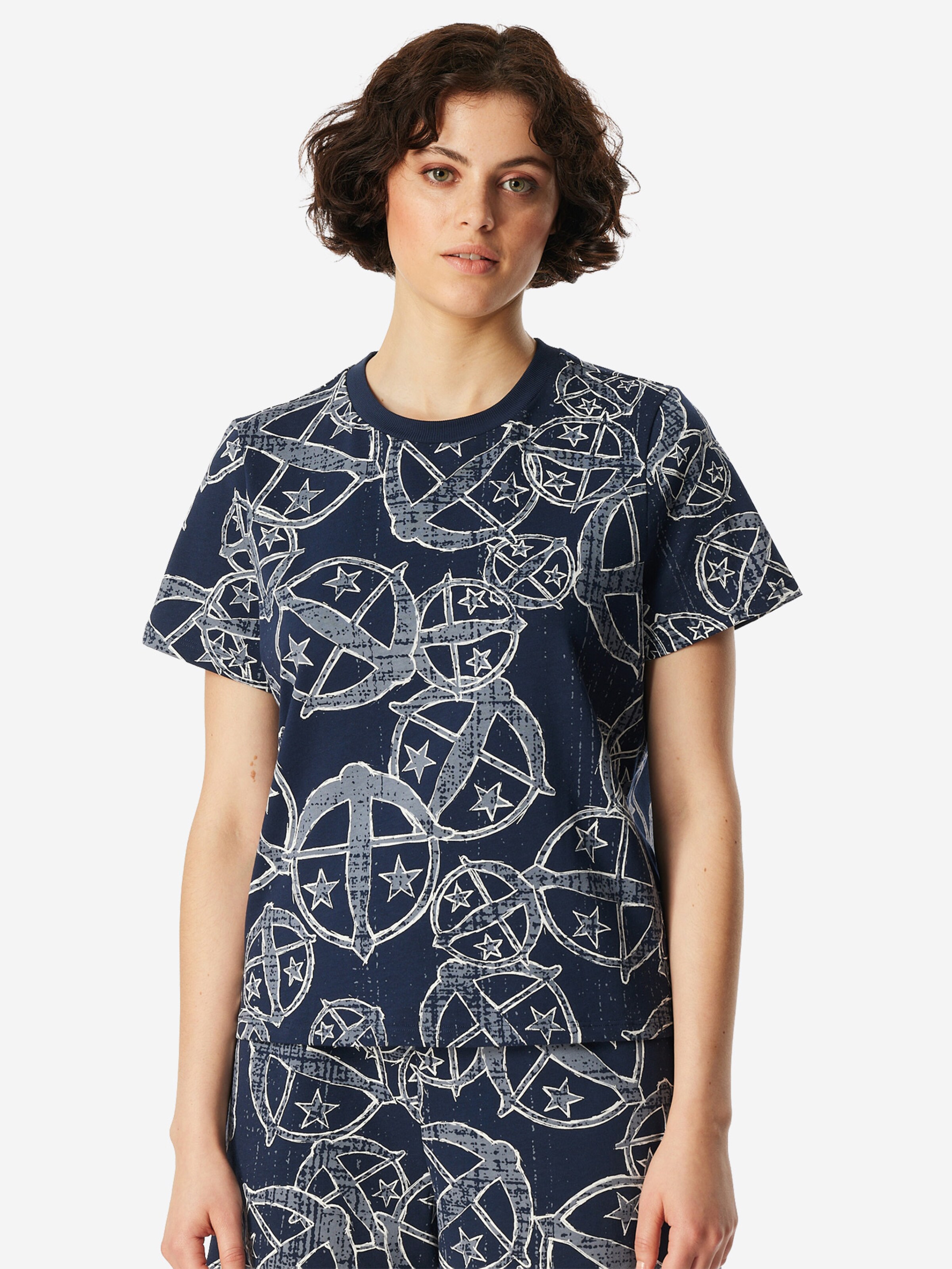 SCHIESSER Shirt ' SCHIESSER 150 YEARS ' in Gemengde kleuren: voorkant