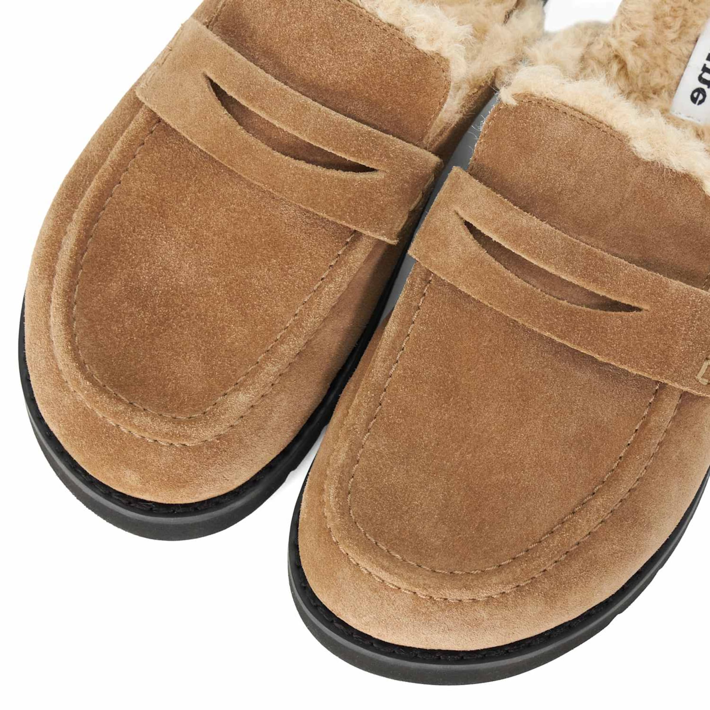 Dune LONDON Mules 'Goldy' in Beige