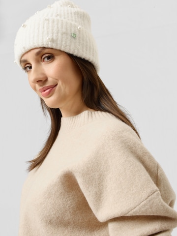 Bonnet CODELLO en blanc : devant