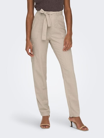 ONLY Regular Cargobroek in Beige: voorkant