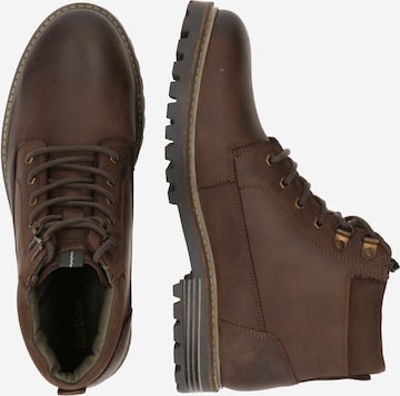 Barbour Lace-Up Boots 'Flint' in Brown