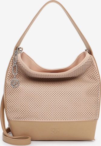 Sac bandoulière Suri Frey en rose : devant