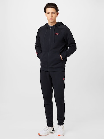 UNDER ARMOUR Tracksuit 'Rival' in Black: front