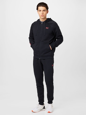 UNDER ARMOUR Trainingspak 'Rival' in Zwart: voorkant