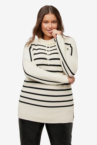 Ulla Popken Sweater in Beige: front