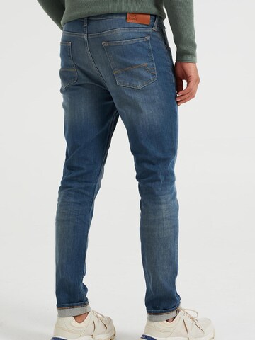 WE Fashion Slimfit Jeans i blå