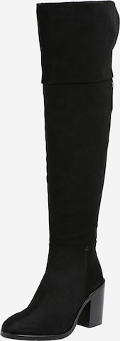 TOMMY HILFIGER Overknees in Black: front