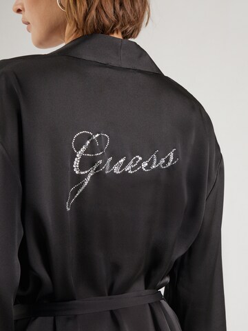 GUESS Long Bathrobe in Black