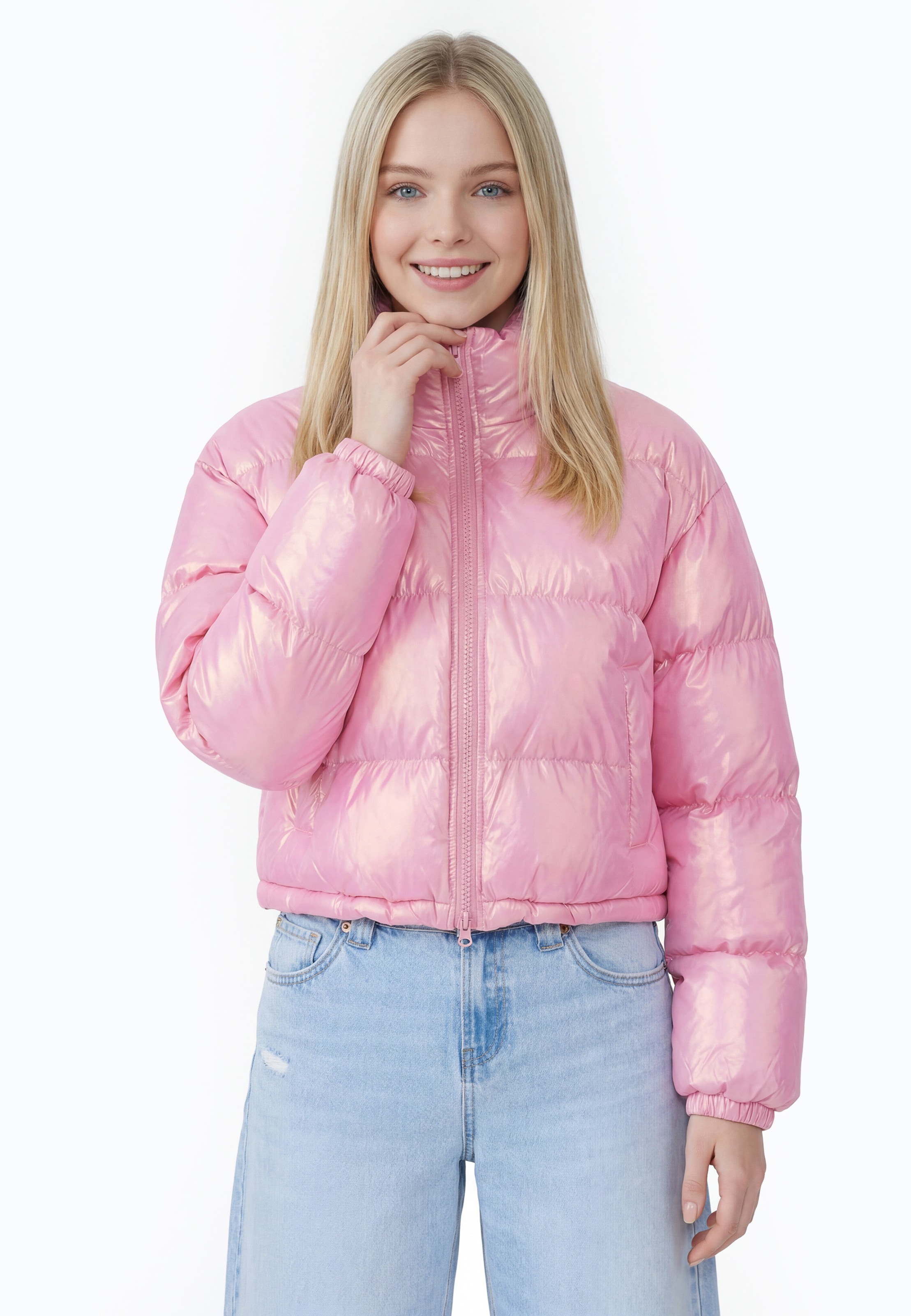 MYMO Winterjas in Roze: voorkant