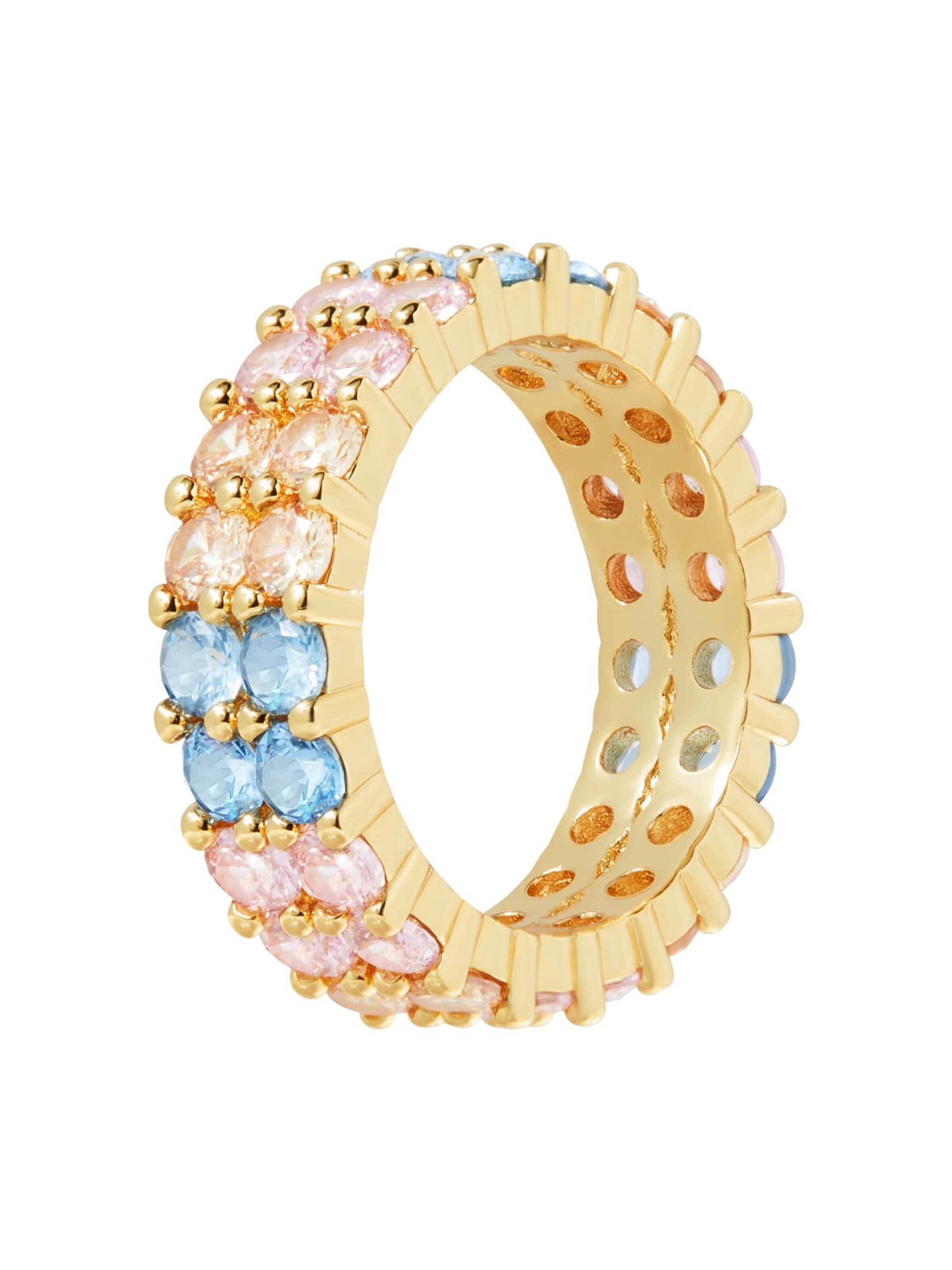 Victoria Hyde Ring 'Pansy' in Goud: voorkant