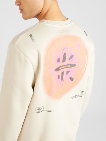 River Island Sweatshirt 'HEATMAP' i beige