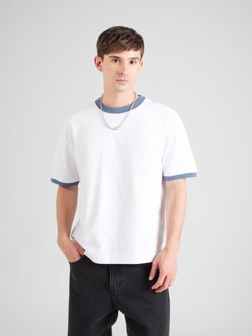 T-Shirt 'MAR4' HOLLISTER en blanc : devant
