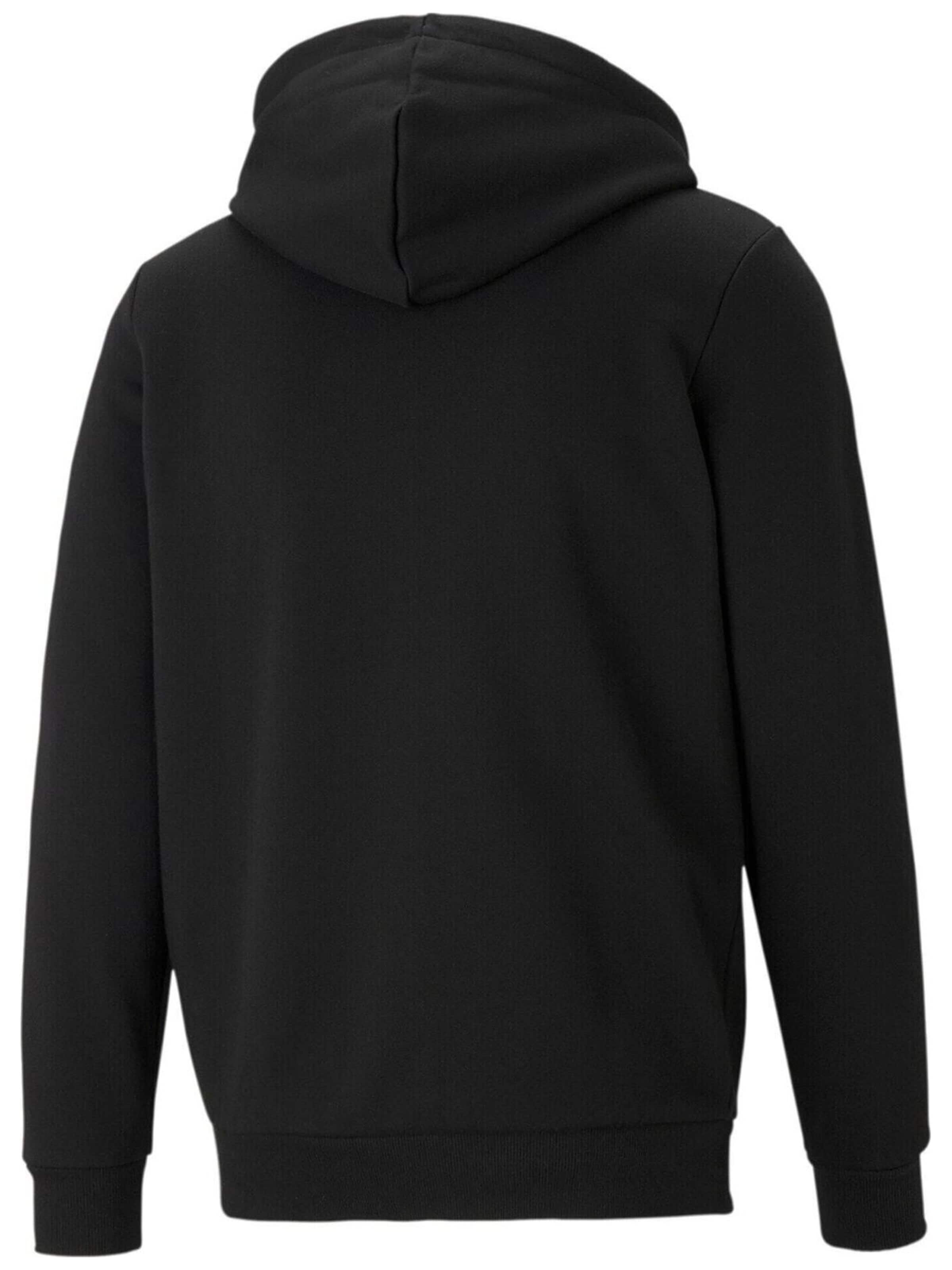 Giacca di felpa 'Puma Essentials Full-Zip Logo' di PUMA in nero