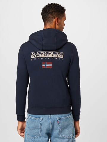 NAPAPIJRI Zip-Up Hoodie 'AYAS' in Blue