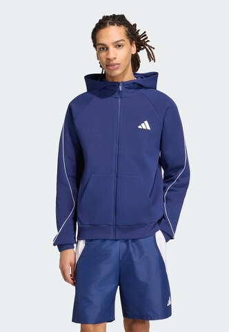 ADIDAS SPORTSWEAR Bluza rozpinana sportowa 'Stadium' w kolorze niebieski: przód