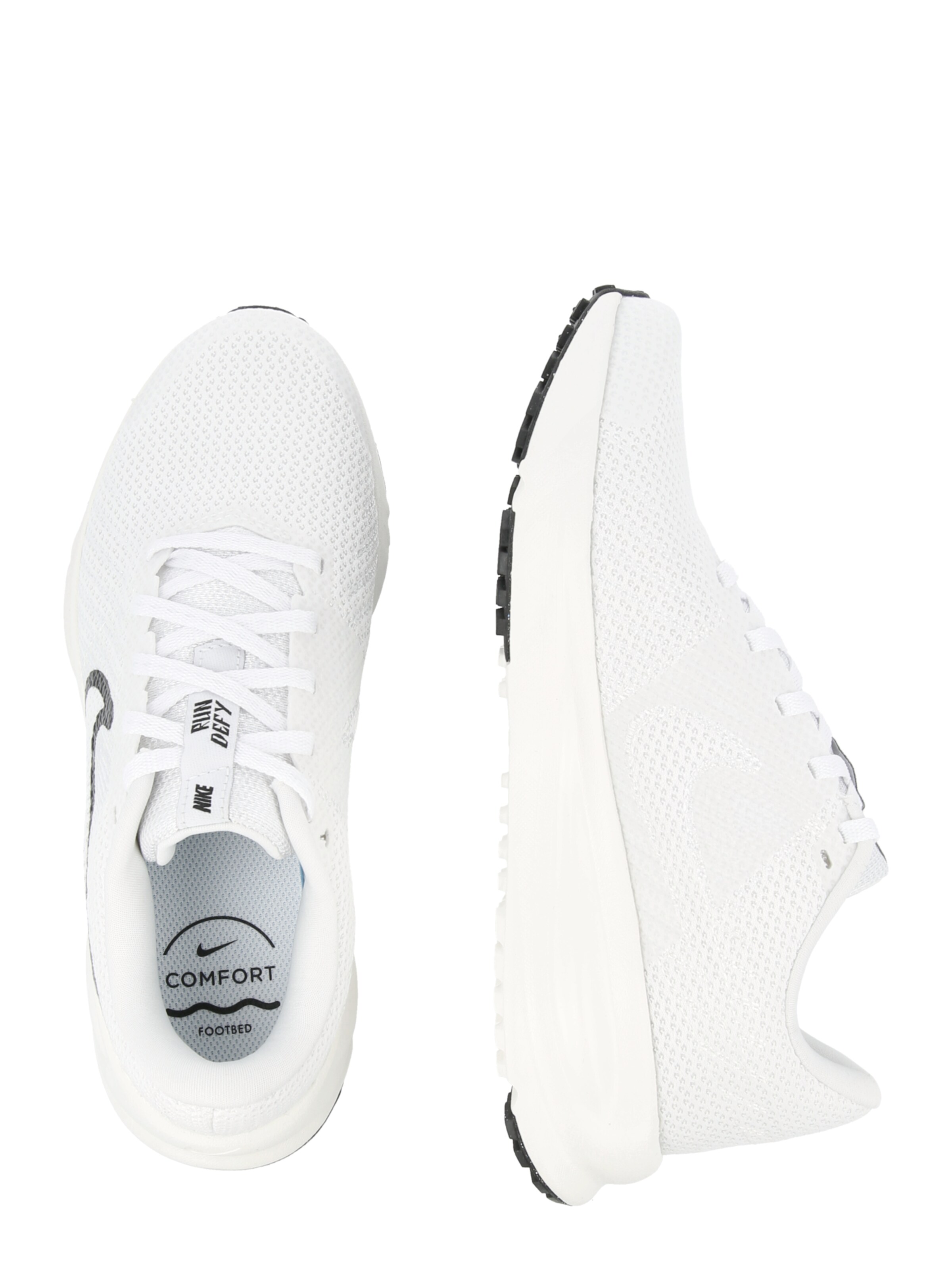 NIKE Juoksukengät 'Run Defy' värissä valkoinen