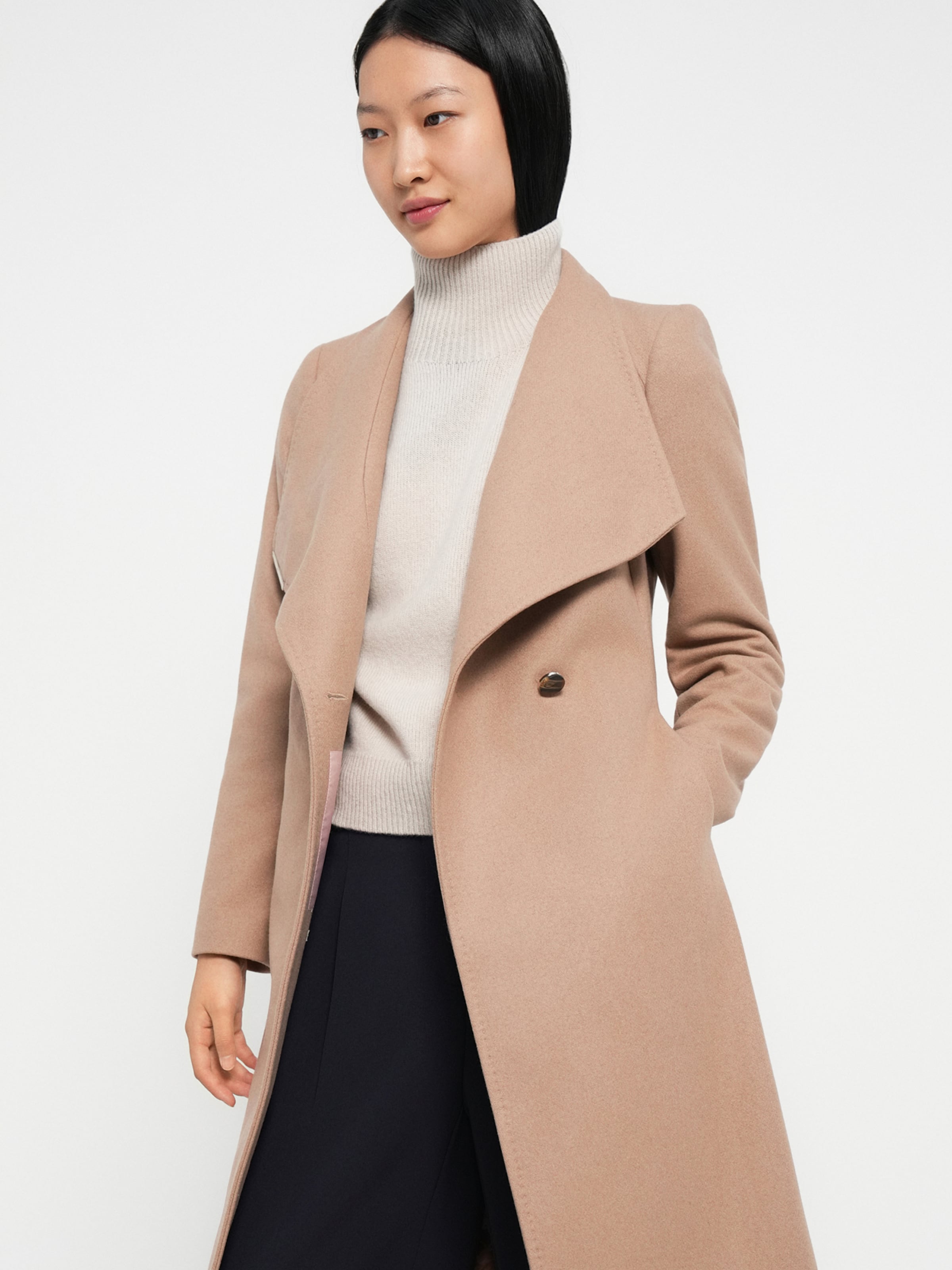 Ted Baker Between-Seasons Coat 'ROSE' in Camel | ABOUT YOU