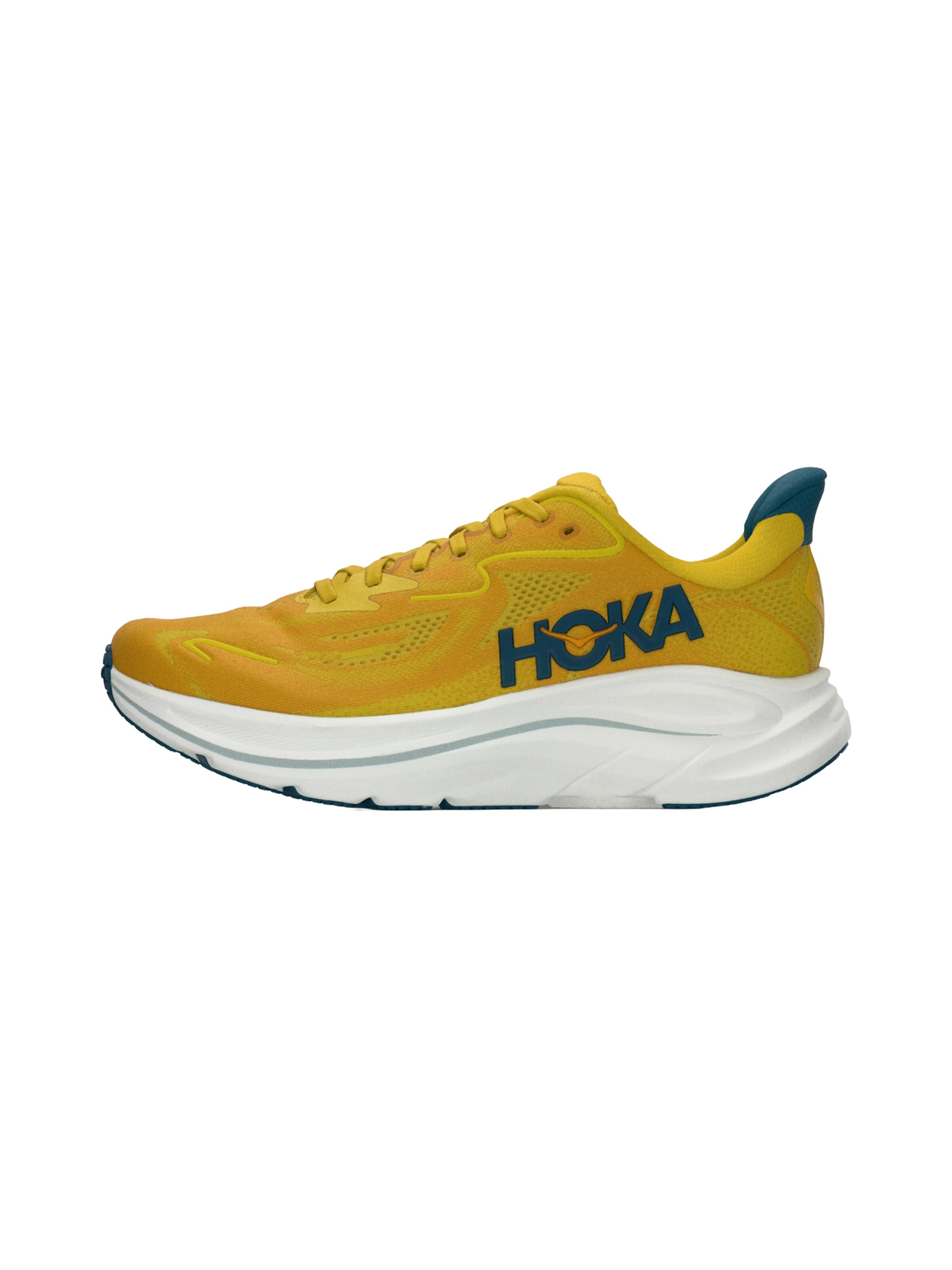 Chaussure de course 'CLIFTON 10' HOKA en jaune : devant