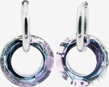 Sergio Engel Ohrringe 'Cosmic Ohrring 05 Edle Hoops mit Kristallcharm' in Lila: Vorderseite