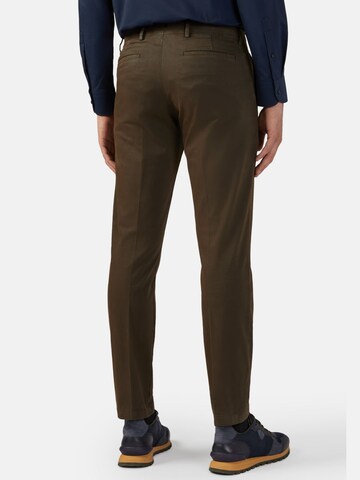 Boggi Milano Regular Trousers with creases in Green