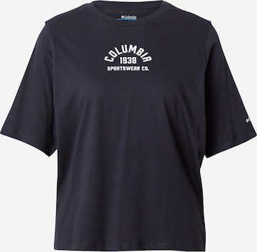 COLUMBIA Funkcionalna majica 'North Cascades' | črna barva: sprednja stran