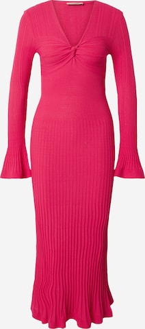 Twinset - Vestido de punto en rosa: frente