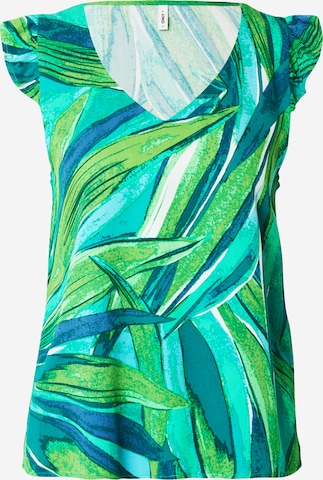 ONLY Blus 'ONLALMA' i grön: framsida