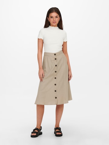 ONLY Skirt 'Viva' in Beige