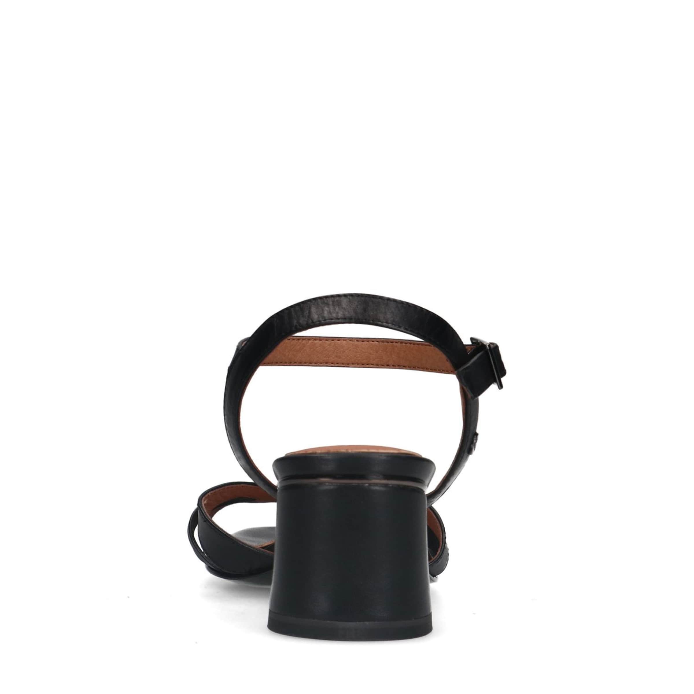 MANFIELD Sandale in Schwarz