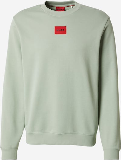 HUGO Sweater majica 'Diragol212' u menta / crvena / crna, Pregled proizvoda