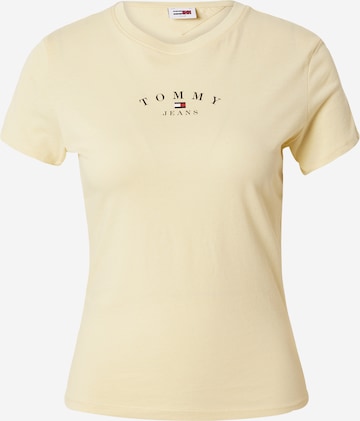 Tommy Jeans T-Shirt 'Essential' in Gelb: predná strana