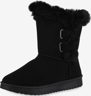 Boots 'Jessamine' Van Hill en noir : devant