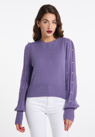 Pull-over 'Tylin' faina en violet : devant