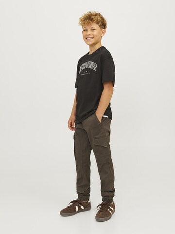 Jack & Jones Junior Tapered Broek 'JNRPau JJFlake' in Groen