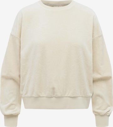 Sweat-shirt 'Wuss Embossed' Ragwear en beige : devant