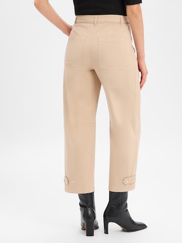 Marc Cain Regular Pleat-front trousers ' Ruma ' in Beige