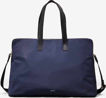 Sac d’ordinateur portable Calvin Klein en bleu : devant