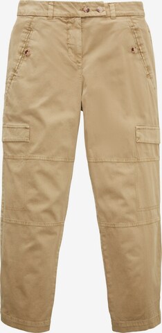 TOM TAILOR Regular Cargo trousers in Beige: front