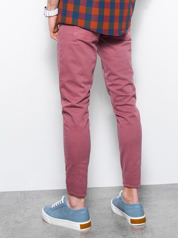 Regular Pantalon chino 'P1059' Ombre en rouge