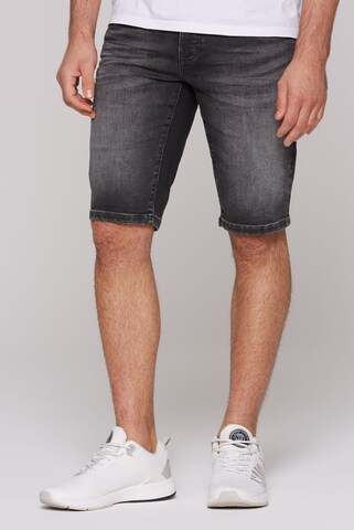 CAMP DAVID Slimfit Jeans Shorts RO:BI Slim Fit in Schwarz