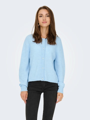 JDY Strickjacke 'JDYLUMI' in Blau: Vorderseite