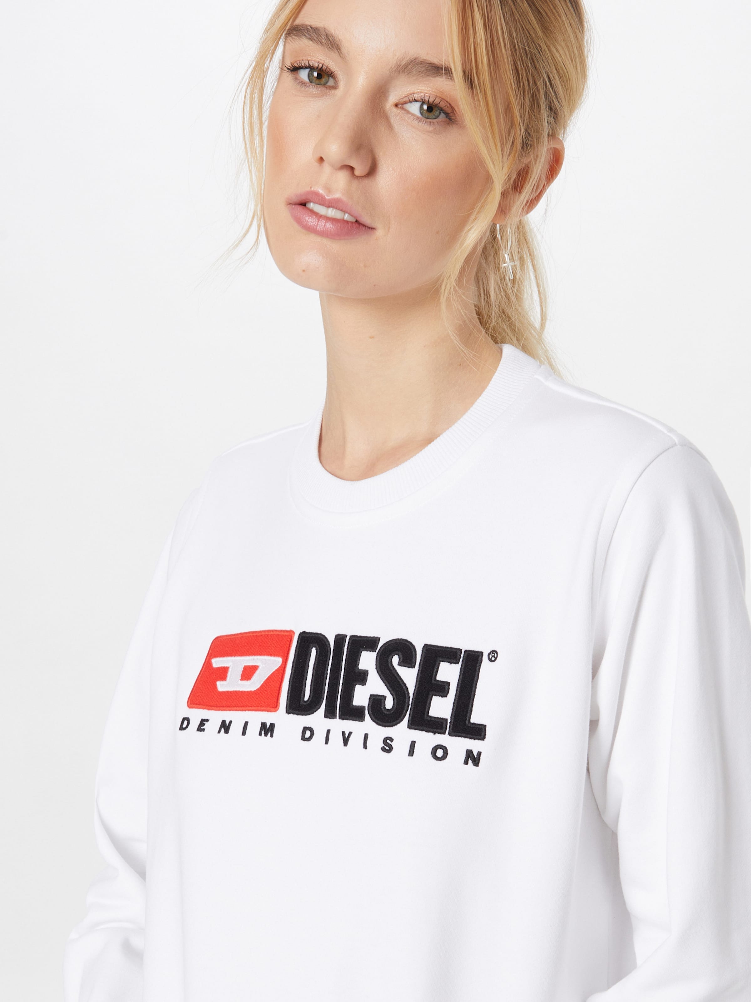 Frauen Sweat DIESEL Sweatshirt 'REGGY' in Weiß - FR54168