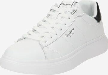 Pepe Jeans Sneakers laag 'EATON BASIC' in Wit: voorkant