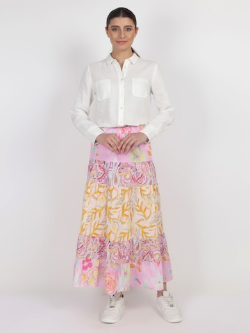 VICCI Germany Stufenrock elastischer Taillenbund in Pink