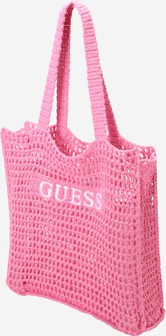 GUESS Μεγάλη τσάντα σε ροζ
