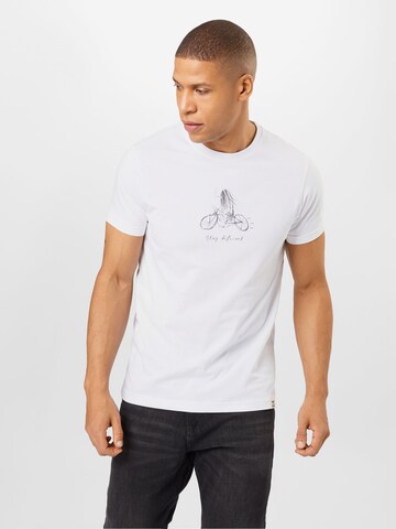 Iriedaily - Camiseta en blanco: frente