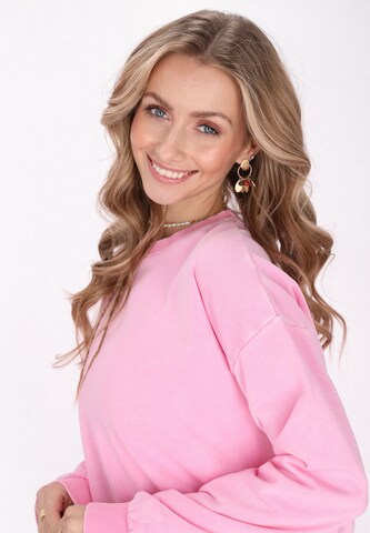 Sweat-shirt 'Fashion Look' IZIA en rose