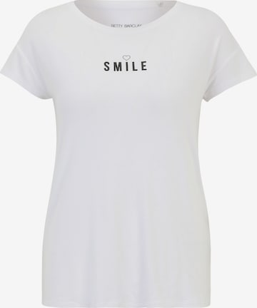 Betty Barclay Oversize-Shirt mit Rundhalsausschnitt in Weiß: predná strana