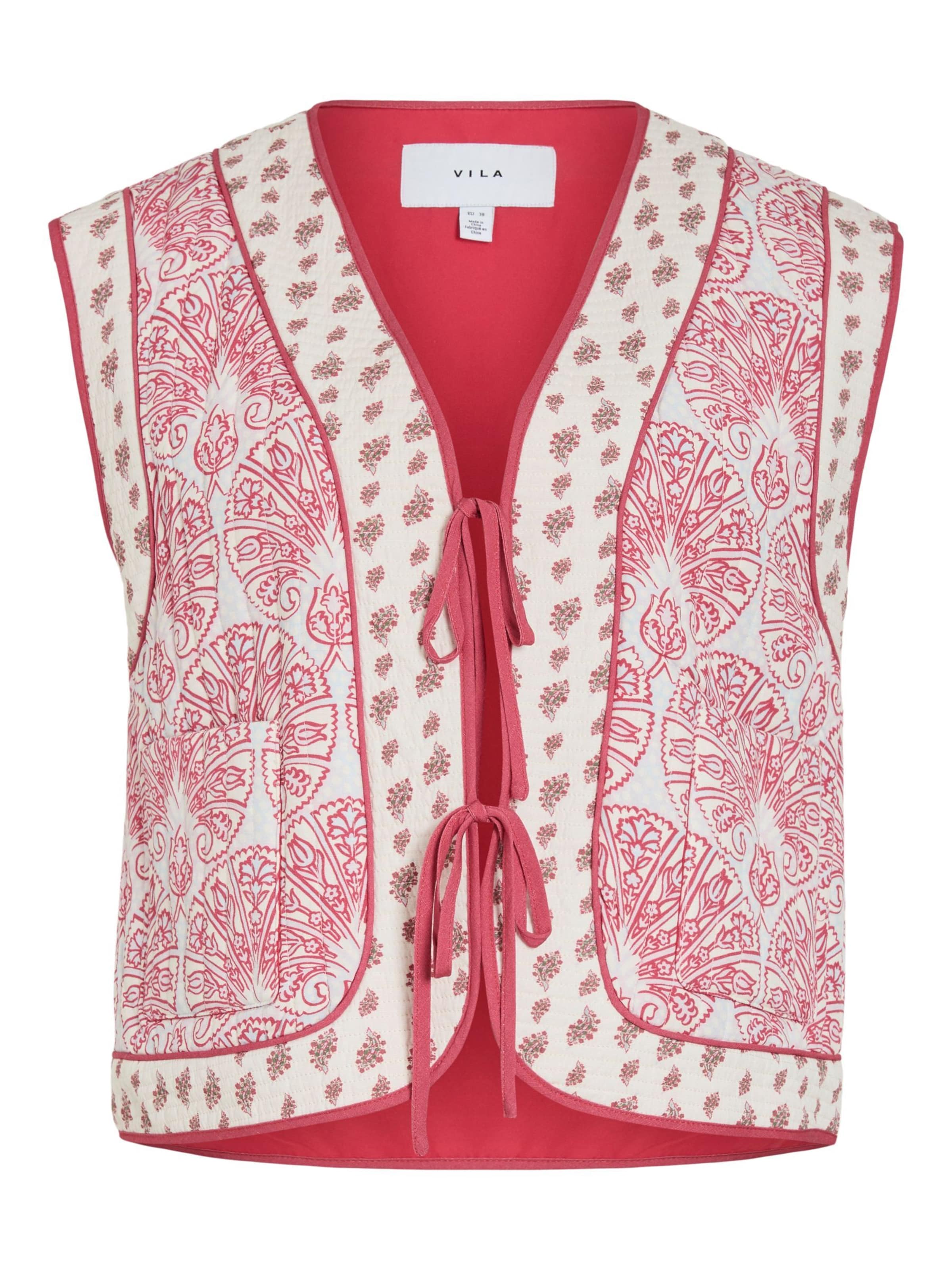 Gilet 'VIDelphine' VILA en blanc : devant