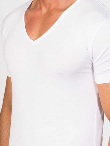 Maglietta intima '100% Mercerized cotton Windsor' di zd ZERO DEFECTS in bianco